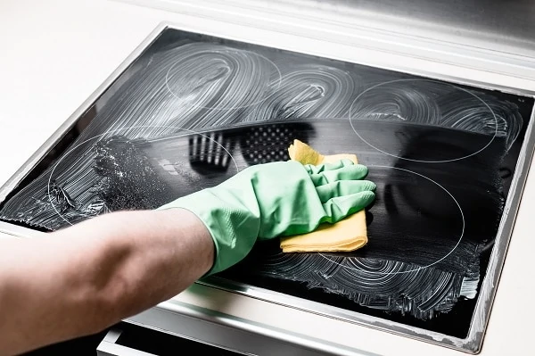how to clean a Samsung glass top stove