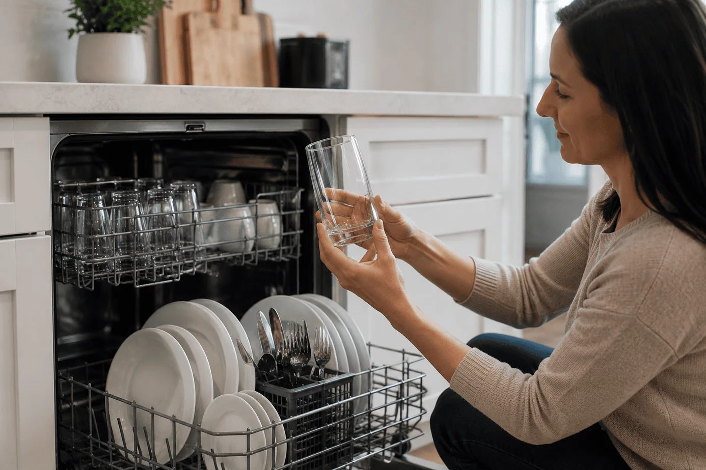dishwasher leaving white residue causes